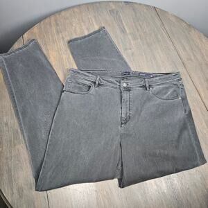 J Jill Womens 16 High Rise Straight Leg Minimalistcore Officecore Gray Jeans